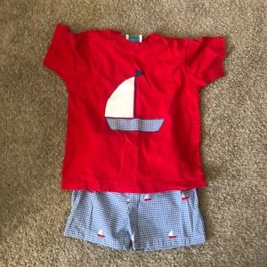 Funtasia swim bottoms and t-shirt